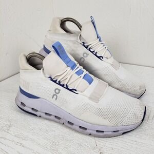 On Running Cloudnova Womens 10 White Cobalt Blue Sneakers Shoes 26.98224